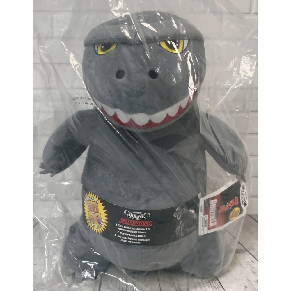 NECA Kidrobot Hugme Godzilla Plush 16" Hugging Shaking Plush Doll NWT